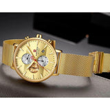 NAVIFORCE NF9169 G/G GOLD STAINLESS STEEL MEN'S WATCH