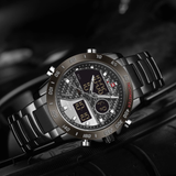 NAVIFORCE NF9171 B/GY/B BLACK STAINLESS STEEL MEN WATCH