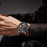 NAVIFORCE NF9171 RG/RG/B BLACK STAINLESS STEEL MEN WATCH