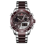 NAVIFORCE NF9171 S/CE/CE COFFEE STRAP MEN WATCH