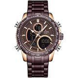 NAVIFORCE NF9182 RG/CE COFFE STAINLESS STEEL MEN'S WATCH