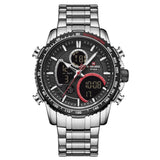 NAVIFORCE NF9182 S/B SILVER STAINLESS STEEL MEN'S WATCH