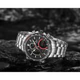 NAVIFORCE NF9182 S/B SILVER STAINLESS STEEL MEN'S WATCH