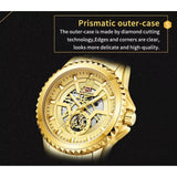 NAVIFORCE NF9186 G/G GOLD STAINLESS STEEL BRACELET MEN'S WATCH