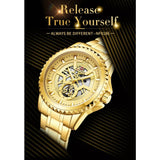 NAVIFORCE NF9186 G/G GOLD STAINLESS STEEL BRACELET MEN'S WATCH