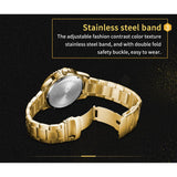 NAVIFORCE NF9186 G/G GOLD STAINLESS STEEL BRACELET MEN'S WATCH
