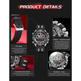 NAVIFORCE NF9188T S/B/B BLACK STRAP MEN'S WATCH