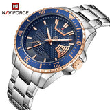 NAVIFORCE NF9191 S/RG/BE BLUE DIAL SILVER STAINLESS STEEL MEN'S WATCH