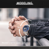 NAVIFORCE NF9191 S/RG/BE BLUE DIAL SILVER STAINLESS STEEL MEN'S WATCH
