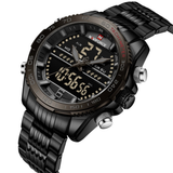NAVIFORCE NF9195S B/B/B BLACK STAINLESS STEEL MEN WATCH