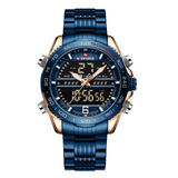 NAVIFORCE NF9195S RG/BE/BE BLUE STAINLESS STEEL MEN WATCH
