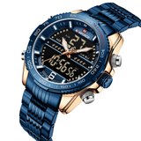 NAVIFORCE NF9195S RG/BE/BE BLUE STAINLESS STEEL MEN WATCH