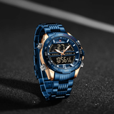 NAVIFORCE NF9195S RG/BE/BE BLUE STAINLESS STEEL MEN WATCH