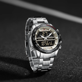 NAVIFORCE NF9195S S/B/GY STAINLESS STEEL MEN WATCH