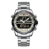 NAVIFORCE NF9195S S/B/GY STAINLESS STEEL MEN WATCH