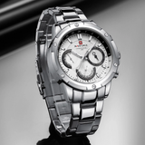 NAVIFORCE NF9196S S/W STAINLESS STEEL MEN WATCH