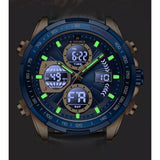 NAVIFORCE NF9197L RG/BE/BE BLUE LEATHER MEN WATCH