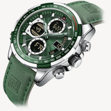 NAVIFORCE NF9197L S/GN/GN GREEN LEATHER MEN WATCH