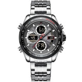 NAVIFORCE NF9197S S/B/GY STAINLESS STEEL MEN WATCH