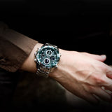 NAVIFORCE NF9197S S/S/GN SILVER STAINLESS STEEL MEN'S WATCH