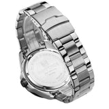 Naviforce White Dial Silver Stainless Steel Strap Men Watch NF9198 S/W
