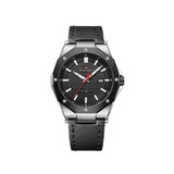 Naviforce Black Dial And Leather Strap Men Watch NF9200L S/B/B