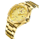 NAVIFORCE NF9200S G/G QUARTZ GOLD STAINLESS STEEL DATE LUMINOUS SCALES MEN'S WATCH