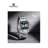 NAVIFORCE NF9201-S/GN DIGITAL ANALOG CALENDAR GREEN MEN'S WATCH