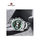 NAVIFORCE NF9201-S/GN DIGITAL ANALOG CALENDAR GREEN MEN'S WATCH