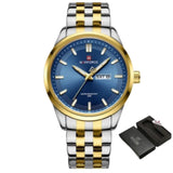NAVIFORCE NF9203 G/BE STAINLESS STEEL MEN WATCH