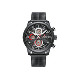 Naviforce Chronograph Black Dial Stainless Steel Strap Men Watch NF9211S B/B