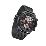 Naviforce Chronograph Black Dial Stainless Steel Strap Men Watch NF9211S B/B