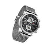 Naviforce Chronograph Silver Stainless Steel Strap Men Watch NF9211S S/B