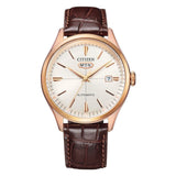 CITIZEN NH8393-05A AUTOMATIC BROWN LEATHER MEN'S WATCH
