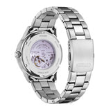 Citizen Automatic Black Dial Silver Stainless Steel Strap Men Watch NH8400-87E