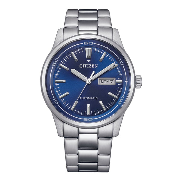 Citizen Automatic Blue Dial Silver Stainless Steel Strap Men Watch NH8400-87L