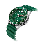 CITIZEN MECHANICAL NJ0129-10X GREEN POLYURETHANE STRAP MEN WATCH