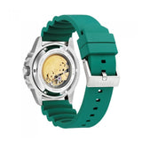 CITIZEN MECHANICAL NJ0129-10X GREEN POLYURETHANE STRAP MEN WATCH