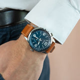 CITIZEN NJ0140-25L MECHANICAL BROWN LEATHER MEN'S WATCH