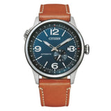 CITIZEN NJ0140-25L MECHANICAL BROWN LEATHER MEN'S WATCH