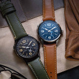 CITIZEN NJ0147-18X MECHANICAL GREEN LEATHER MEN'S WATCH