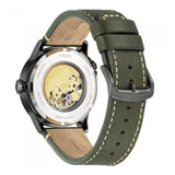 CITIZEN NJ0147-18X MECHANICAL GREEN LEATHER MEN'S WATCH