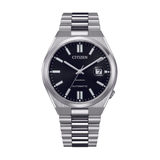 Citizen Automatic Black Dial Stainless Steel Men's Watch NJ0150-81E