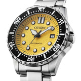 Citizen Mechanical Automatic Gold Dial With Silver Stainless Steel Men Watch NJ0170-83Z