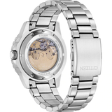 Citizen Mechanical Automatic Silver Stainless Steel Men Watch NJ0171-81A