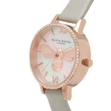 OLIVIA BURTON OB16BB17 LUCKY BEE DEMI DIAL GREY & ROSE GOLD WOMEN'S WATCH
