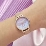 OLIVIA BURTON OB16CD09 SWEET BEE MIDI ROSE GOLD MESH WOMEN'S WATCH