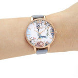 OLIVIA BURTON OB16EG146 GREY LEATHER WOMEN WATCH