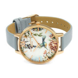 OLIVIA BURTON OB16EG146 GREY LEATHER WOMEN WATCH