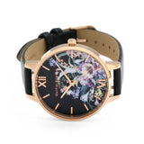 OLIVIA BURTON OB16EG155 ENCHANTED VEGAN BLACK LEATHER WOMEN'S WATCH